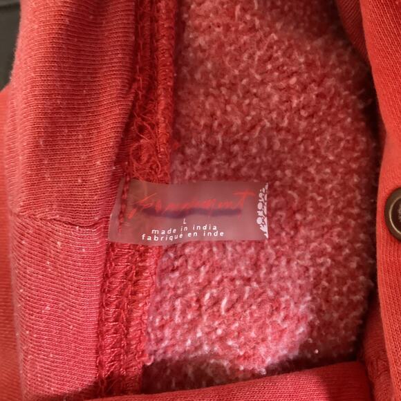 FP Movement Sprint to the Finish Hoodie Large Winterberry | Cozy Boho Oversized - Picture 5 of 13